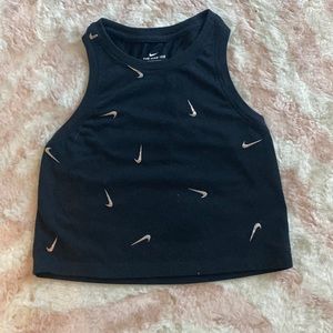 Nike cropped muscle top